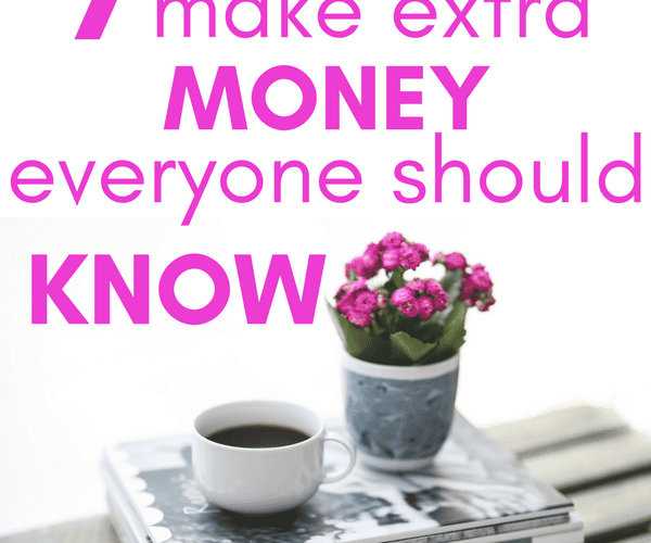Want to know how to make extra money from home? Make 1000 dollars extra money per month from home with this clever list of 7 ways to make extra money from home. Earn extra money with these creative jobs that use hobbies, crafts, and thinking outside the box! Get started today with a side hustle and start earning extra money: 1000 dollars per month or more! #extramoneyideas #makemoneyfromhome