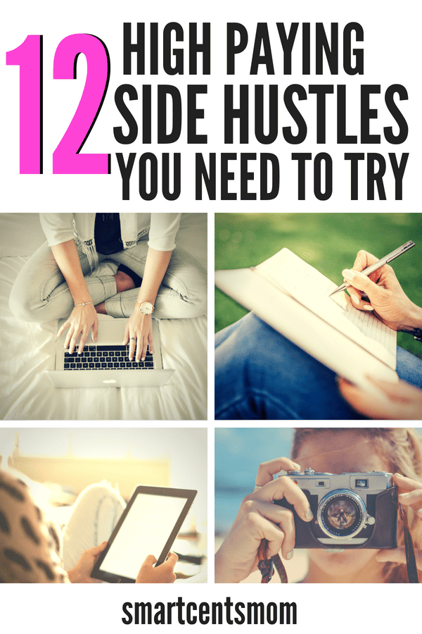 Fun side jobs to make money at home! Earn extra cash with these tips for working the easiest side hustles and highest paying side hustles perfect for moms and any people who want to make money on the side! #sidejobs #sidehustles #extracash #makemoneyonline