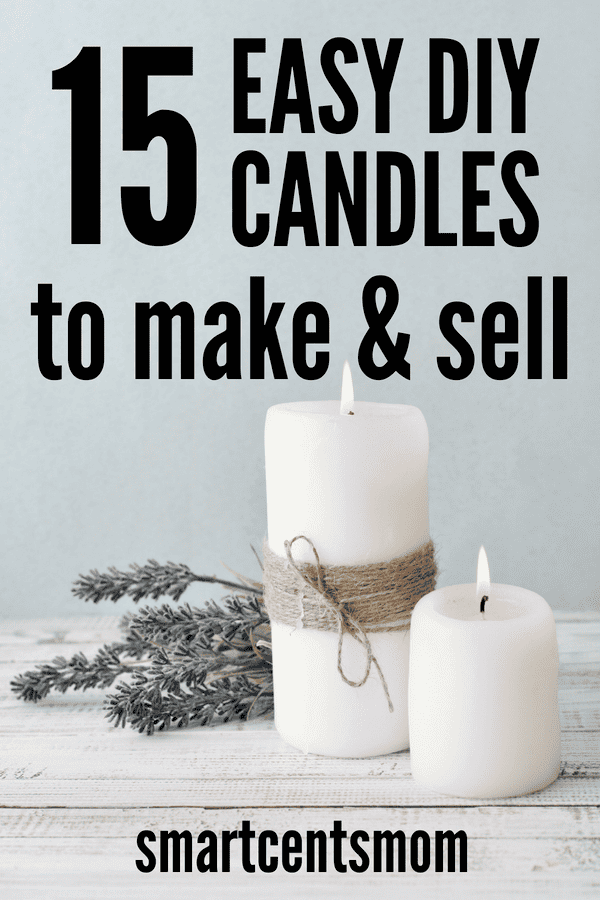 Easy DIY Candle Making Ideas! This list has the best DIY soy candle recipes with essential oils and beeswax candle recipes that are perfect for beginners. If you are looking for a way to create a business selling crafts from home this guide will get you started! #diy #makemoney #crafts #candles