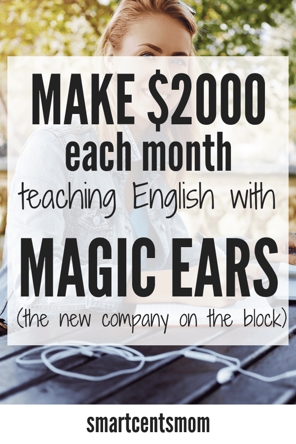 Teach English Online with a fun new company, Magic Ears! Just like teaching with VIP Kid you can start an easy side hustle teaching english to kids online. No lesson plans! Online learning activities that makes teaching fun! #vipkid #magicears #teachingenglish #sidehustle