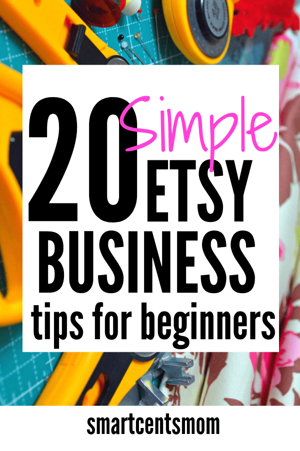 Etsy business tips for beginners! These are some of the best ideas including how to set up an Etsy shop to marketing an Etsy business. Learn how to start an Etsy shop and turn your hobby into a work from home job! #diy