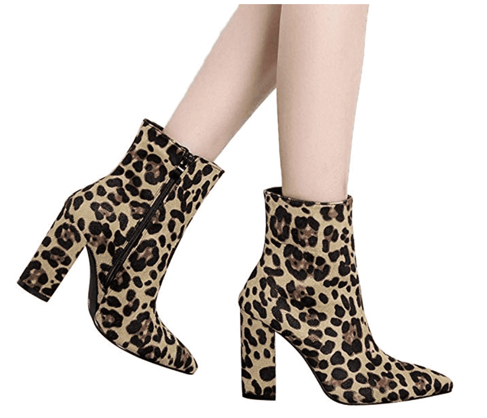 beautiful fall outfits under 30 leopard print booties