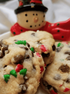 christmas chocolate chip cookies to sell at craft fairs