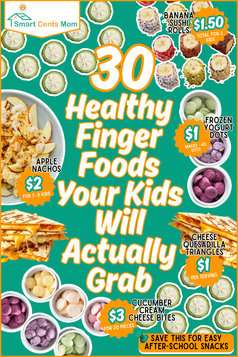 Healthy finger foods for kids they'll actually grab and eat. 30 nutritious, budget-friendly options perfect for little hands with no mealtime battles.
