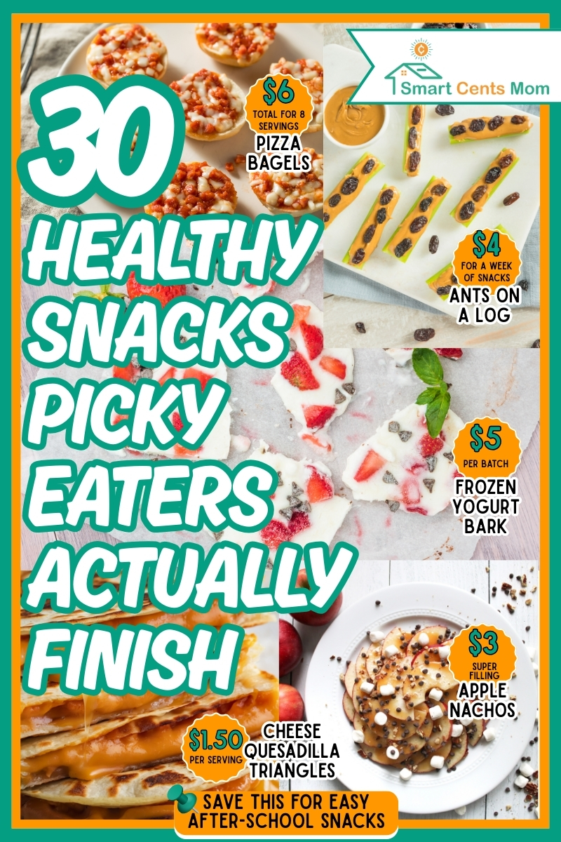 Healthy snacks for picky eaters that kids actually finish. 30 simple, budget-friendly options using ingredients you already have that stop hangry meltdowns.